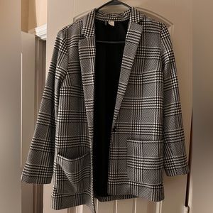 Black and white coat